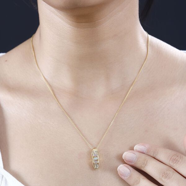 AA Natürlicher, äthiopischer Welo Opal-Anhänger - 0,37 ct. image number 3