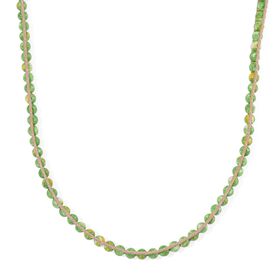 Flexible grün-gelbe Regenblumen-Yuhua-Quarzit Halskette - 80 ct.