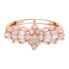 LUXORO Natürlicher, Rosa Diamant Ring, SGL zertifiziert, 585 Rosegold (Größe 20.00) ca. 1,00 ct