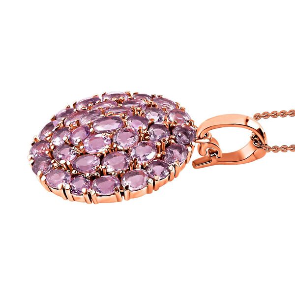 Rose De France Amethyst-Anh&auml;nger mit Kette, 50 cm - 10,82 ct. image number 4