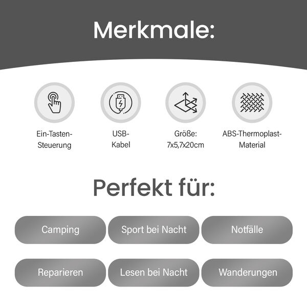 Multifunktionale Camping-Lampe mit Powerbank und LED-Modus image number 5