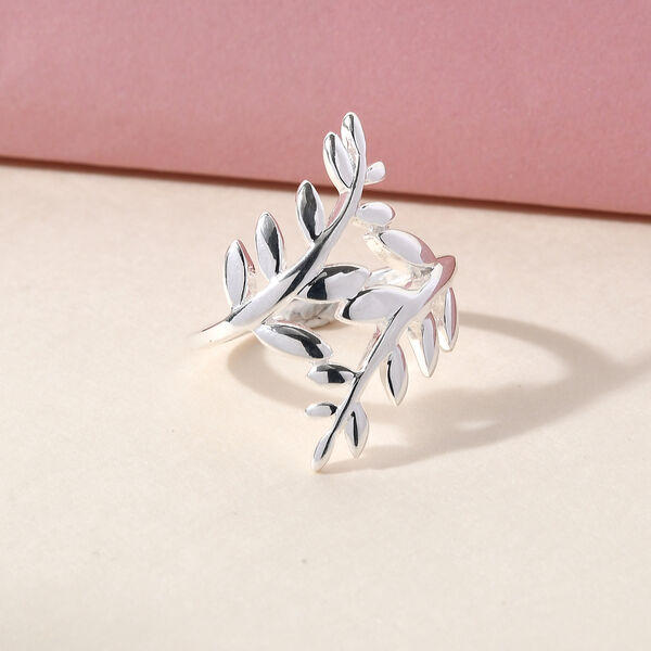 ALLORO Bypass-Ring mit Blattmotiven image number 2