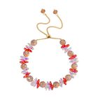 Mehrfarbiger Kristall Armband ca. Flexibles cm Std Gelb
