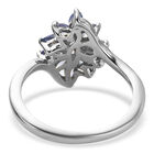 Tansanit Ring 925 Silber platiniert  ca. 0,99 ct image number 5