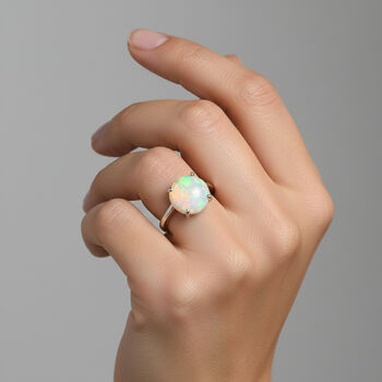 RHAPSODY AAAA &auml;thiopischer Welo Opal Ring und Anh&auml;nger in 950 Platin