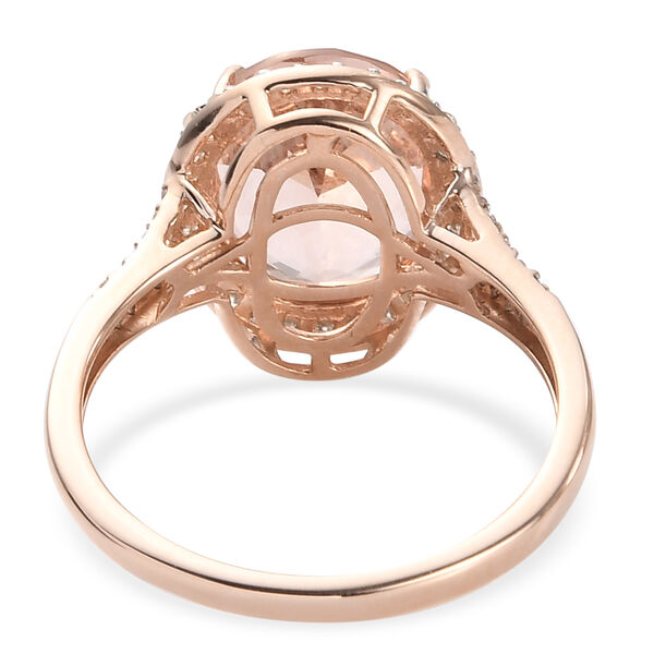 AAA Morganit und Diamant-Ring, 585 Roségold  ca. 4,82 ct image number 5