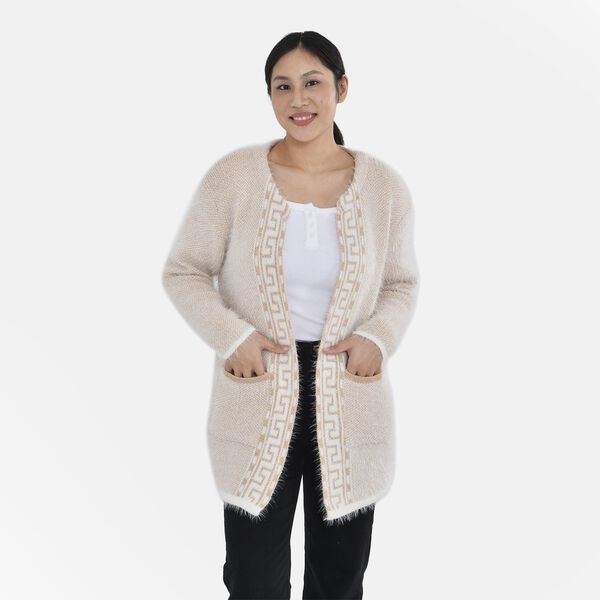 Kuschelweicher, geschmeidiger Cardigan mit zwei Taschen, 110x82 cm, Camel image number 3