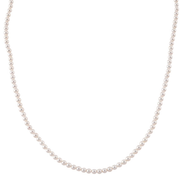 DJoy AAA Chinesische Akoya-Perle (3-5 mm) Halskette ca. 43 cm + 5 cm Extender  925 Silber rhodiniert