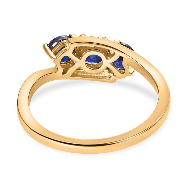 Masoala Saphir (Fissure gef&uuml;llt) Ring, 925 Silber vergoldet, (Gr&ouml;&szlig;e 17.00) ca. 1.26 ct image number 6