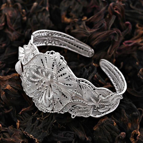 Royal Bali, 925 Silber Armreif, ca. 19 cm, ca. 21,41g image number 1