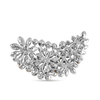 Wei&szlig;er Kristall Brosche