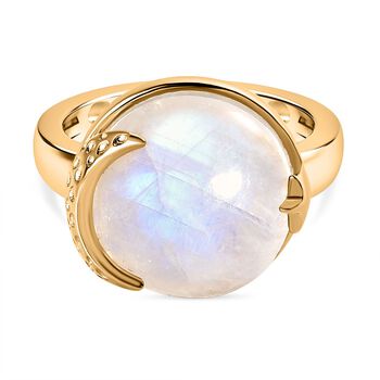 Regenbogen Mondstein Ring - 11,55 ct.