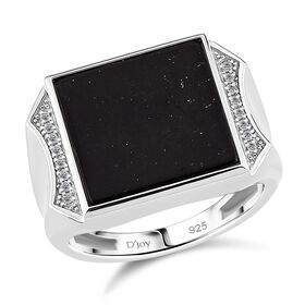 D'Joy Shungit und Topas Ring - 25,32 ct.