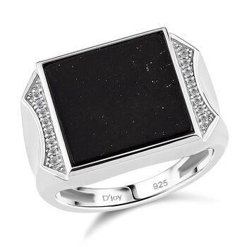 D'Joy Shungit und Topas Ring - 25,32 ct.