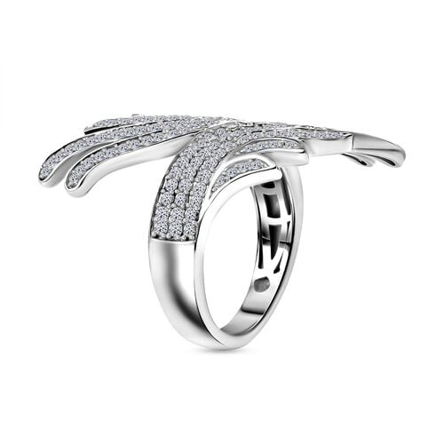 LUXURIANT DIAMOND - Lab Grown Diamant SI-GH SGL zertifiziert Ring 925 Silber rhodiniert (Größe 21.00) ca. 1.00 ct image number 3