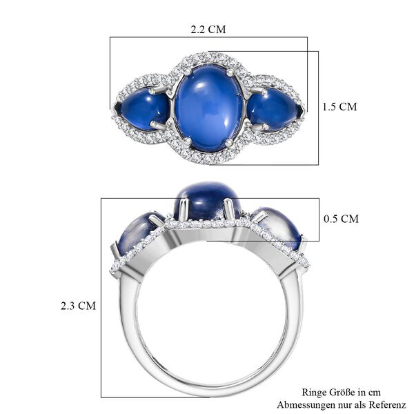 D'Joy Aurora Mondstein und Zirkon Ring - 5,10 ct image number 7