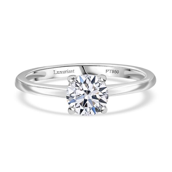 LUXURIANT IGI zertifizierter D-IF Labor Diamant Ring in 950 Platin - 1 ct.