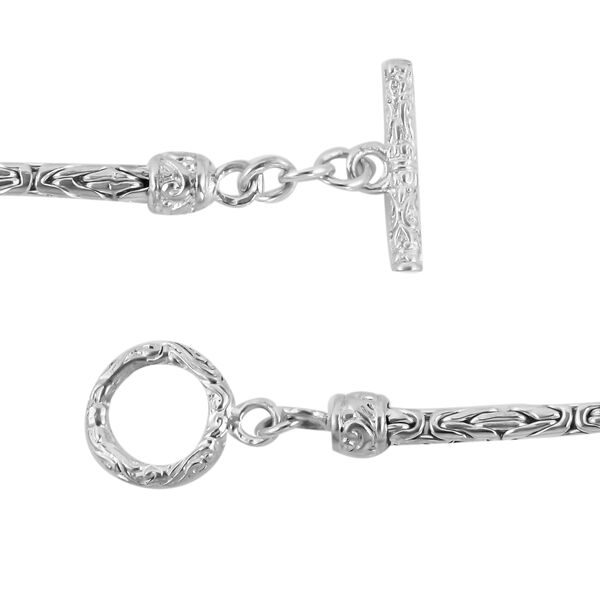 Royal Bali Kollektion - Rubin-Armband, Fissure gef&uuml;llt, 19 cm, mit Schmetterling Charme, 925 Silber ca. 2.40 ct image number 4