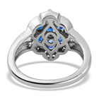 Blauer Ceylon-Saphir und Zirkon Ring 925 Silber platiniert  ca. 1,79 ct image number 5