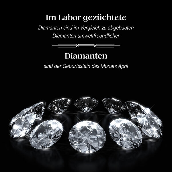 LUXURIANT SGL zertifizierter VS-EF Labor Diamant Ring in 585 Wei&szlig;gold - 3 ct. image number 7