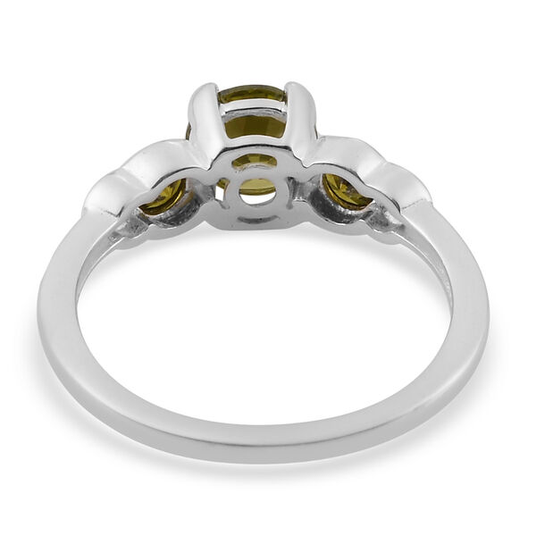 LUSTRO STELLA Peridot Zirkonia Ring 925 Silber image number 6