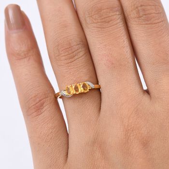 AA gelber Saphir Ring - 0,70 ct.