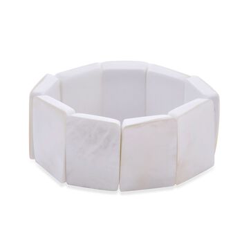 Royal Bali - Perlmutt flexibles Armband, 18 cm