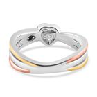 GP Amore Kollektion - Tricolor Herzknoten Ring image number 5