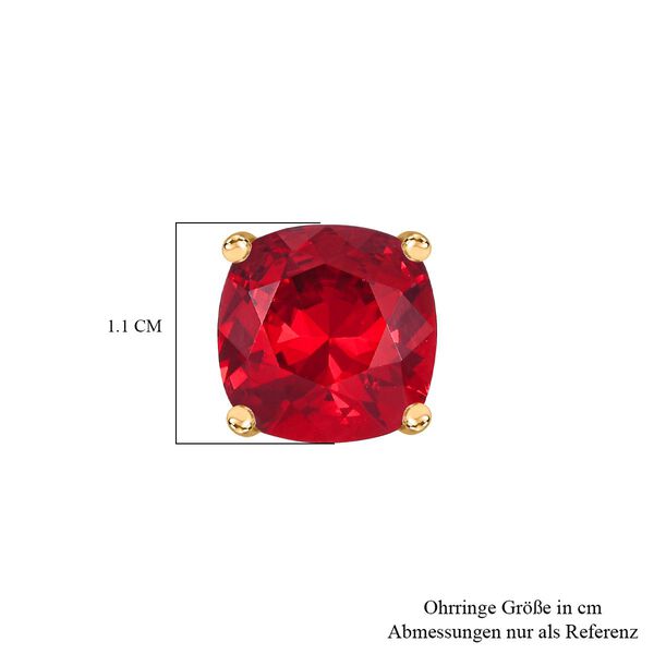 J Francis gefertigt mit SWAROVSKI- Siam Farbe Swarvoski Kristall Ohrringe image number 6