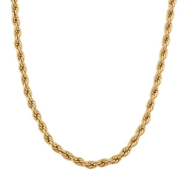 316L Edelstahl IP-Gelbbeschichtung Halskette ca. 45 cm ca. 67,30g