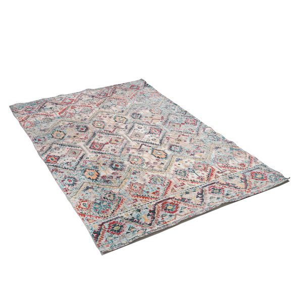 Blockdruck Teppich, Grau image number 3