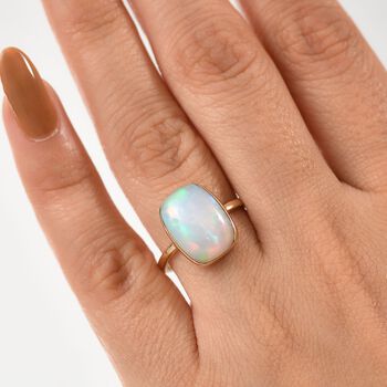 AAA Nat&uuml;rlicher, &auml;thiopischer Welo Opal Ring in 375 Gold - 4,24 ct.