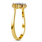 Diamant-Ring, 925 Silber vergoldet (Größe 16.00) ca. 0,05 ct image number 3