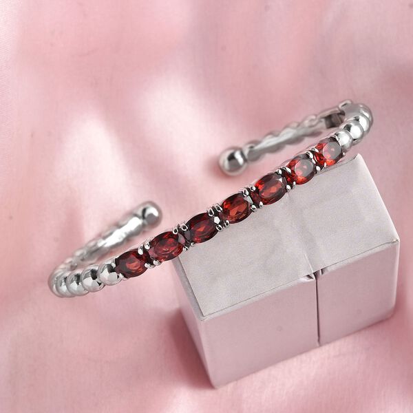 Roter Granat-Armreif, 19 cm - 6,97 ct. image number 2
