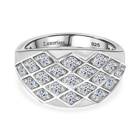 LUXURIANT DIAMOND- SI Labor Diamant  Ring, 925 Silber rhodiniert - 1 ct.