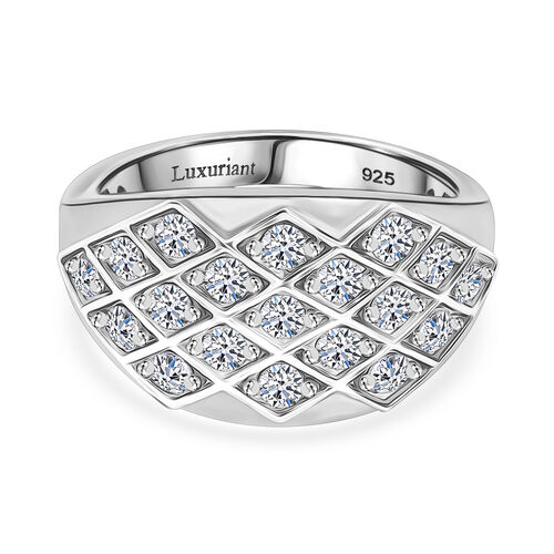 Lab Grown Diamant SI Ring 925 Silber rhodiniert (Größe 18.00) ca. 1,01 ct image number 0
