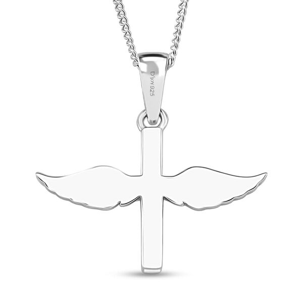 Moissanit Anh&auml;nger mit Kette ca. 45 cm, 925 Silber rhodiniert ca. 0.12 ct image number 5