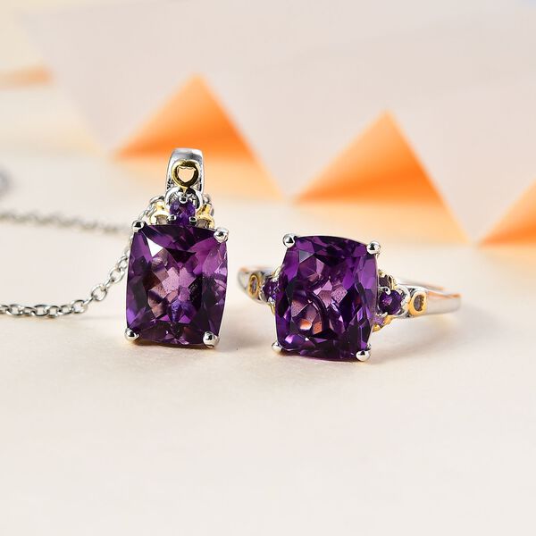 Afrikanisches Amethyst-Schmuckset - 11,21 ct. image number 2