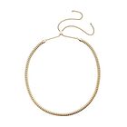 Panzerkette, ca. 45 cm, reiner Edelstahl Goldfarben ca. 25,50g