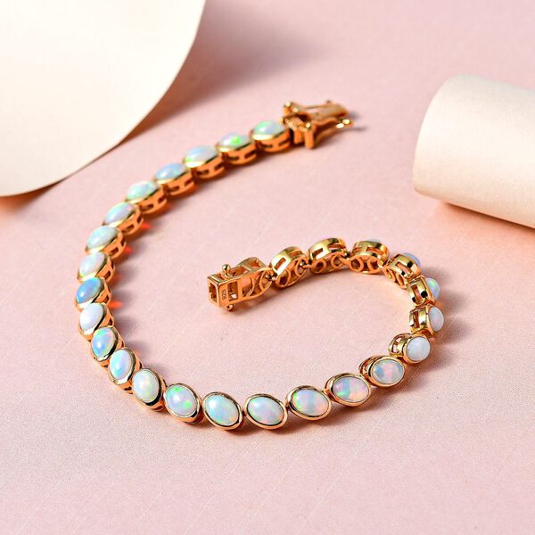 Nat&uuml;rliches, &auml;thiopisches Welo Opal-Armband - 8,80 ct. image number 2