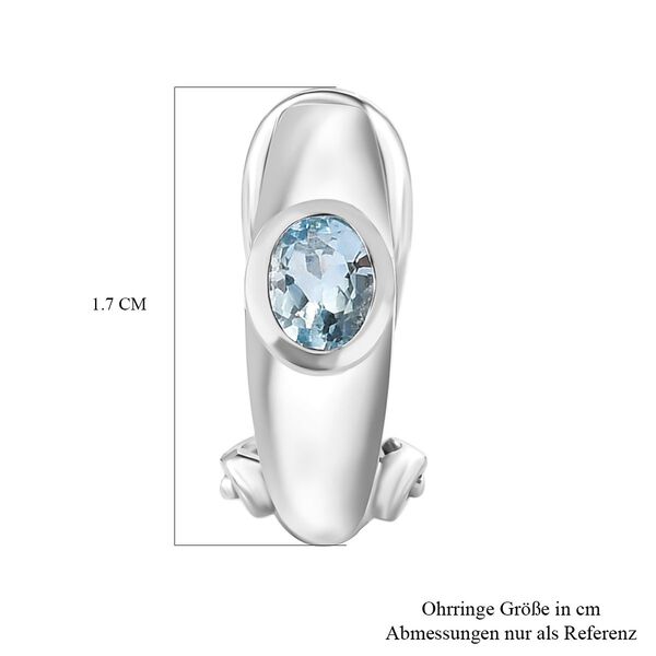 AA Aquamarin Ohrringe, ca. 0,53 ct. image number 5