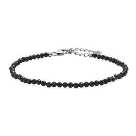 D'Joy schwarzes Spinell 19+5cm Armband - 12 ct.