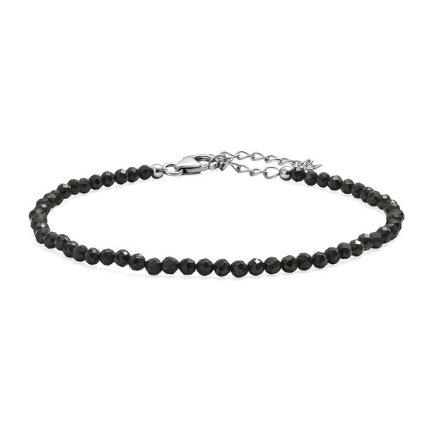 D'Joy schwarzes Spinell 19+5cm Armband - 12 ct.