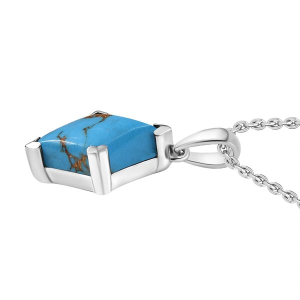 Blaues Türkis Schmuckset ca. 7.50 ct image number 4