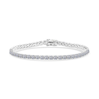 LUXURIANT DIAMOND - Lab Grown Diamant SI-GH Armband ca. 20 cm 925 Silber Rhodiniert ca. 10.51 ct