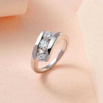 Moissanit Ring - 1,15 ct.