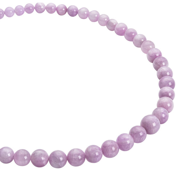 Kunzit-Halskette, ca. 50 cm, 925 Silber vergoldet ca. 428,50 ct image number 3