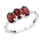 Roter Granat-Ring, 925 Silber  ca. 1,66 ct image number 3