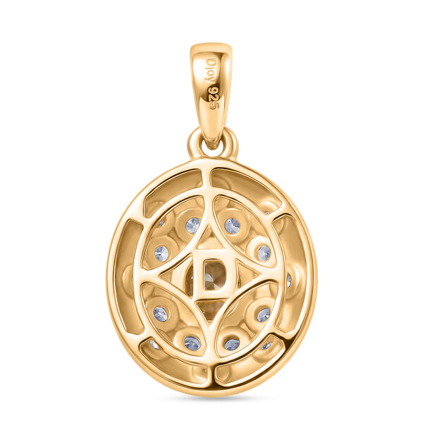 D'Joy AA nat&uuml;rlicher goldener Tansanit und Zirkon Anh&auml;nger - 0,66 ct. image number 4