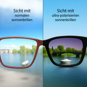 Sole und Luce - Swiss Eyewear - Ultra-Polarisierte Sonnenbrille mit UV400 Schutz, Schwarz